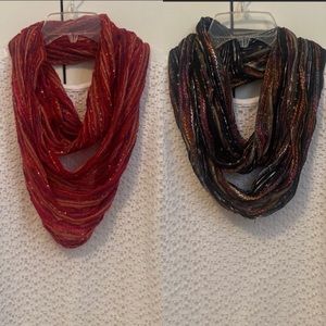 ‼️❤️🖤Two infinity scarves. Smoke free and pet free home.